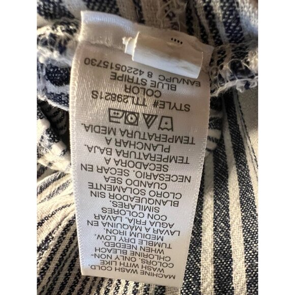 Time and true Capris XXXL 3XL (22) Linen Pinstripe Baggy Boho Chic Y2K - Picture 10 of 10